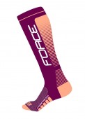 ponožky F COMPRESS, fialovo-meruňkové L-XL/42-47