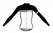 dres FORCE SPRAY LADY dlouhý rukáv, bílo-černý XL