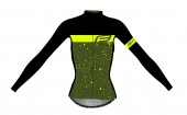 dres FORCE SPRAY LADY dlouhý rukáv, army-fluo XL