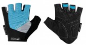 rukavice F DARTS gel bez zapínání,modro-šedé S