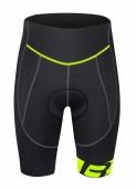 kraťasy FORCE B30 do pasu s vložkou,černo-fluo XS