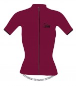 dres FORCE CHARM LADY kr. rukáv, bordó XXL