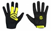 rukavice FORCE MTB POWER, černo-fluo L