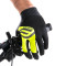 rukavice FORCE MTB POWER, černo-fluo XS