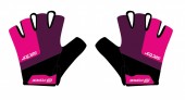 rukavice FORCE SECTOR LADY gel, černo-růžové XL